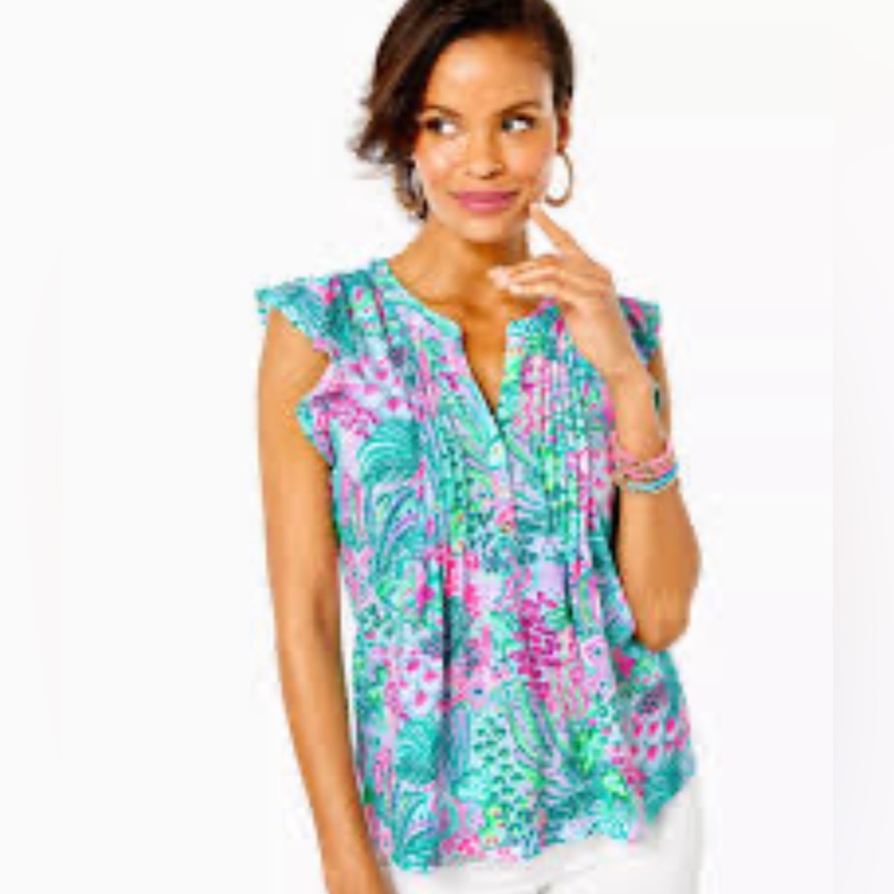 Lilly Pulitzer Golda Top, size Large